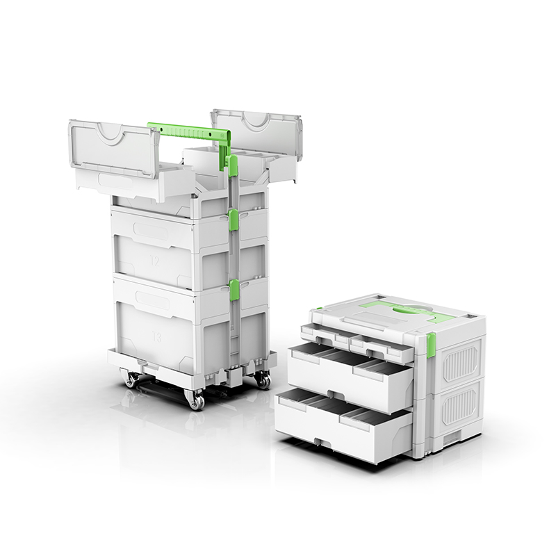 Boîte à outils électrique en plastique modulaire YW-A Boîte à outils électrique en plastique modulaire YW-A
